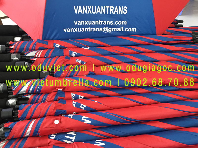 xưởng sản xuất ô dù cầm tay in logo quảng cáo